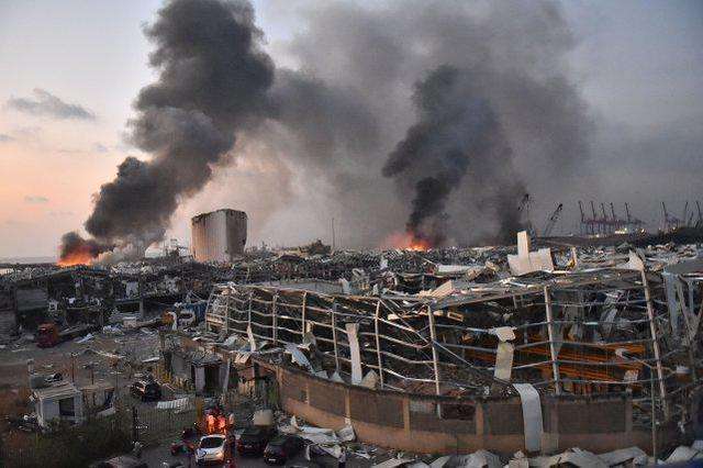 黎巴嫩首都突发大爆炸2