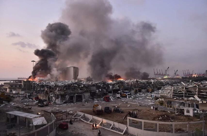 黎巴嫩首都贝鲁特港口爆炸2